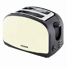 Hyundai HAT-203P - Toaster, 2 Slices, Pearl 