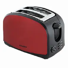 Hyundai HAT-203R - Toaster, 2 Slices, Red 