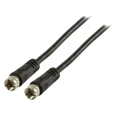 Valueline VLSP41000B50 - Coaxial Cable, F, 5m, Black
