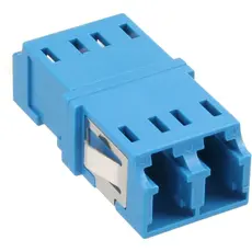 InLine® 681100 - Fiber Optical Adapter, Duplex LC/LC SM, Ceramic Sleeve, Blue