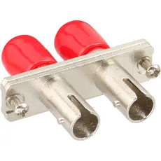 InLine® 681170 - Fiber Optical Adapter, Metal, Duplex ST/ST MM, Ceramic Sleeve with Flange