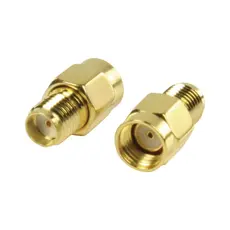 Valueline VLSP02111A - SMA Adapter RP SMA Male - SMA Female Gold