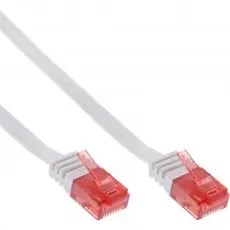 InLine 71615W - Flat Ultraslim Patch Cable, U/UTP, Cat.6, Gigabit Ready, 15m, White