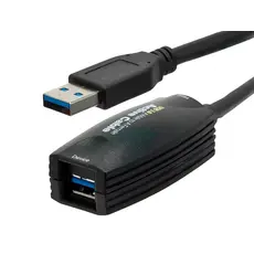 InLine 35650 - USB Cable, USB 3.2 Gen 1 (3.1 Gen 1), USB-A/USB-A, M/F, 5m, Black