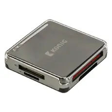 Konig CSU3ACR100BL - Card Reader, All-In-One, USB 3.0, Black