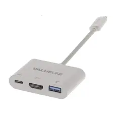 Nedis CCGP64765WT02 - Interface Hub, USB 3.2 Gen 1, (3.1 Gen 1) Type-C, 5000Mbit/s, White
