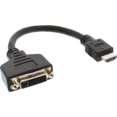 InLine 17670I - HDMI-DVI Adapter HDMI A Male to DVI Female, 0.2m