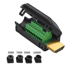 MoxPlug MX-622350 - HDMI Connector, Terminal Board with Housing Shell