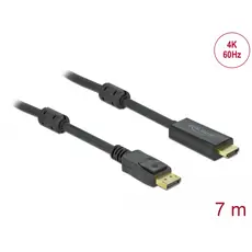 Delock 85959 - Active DisplayPort 1.2 to HDMI Cable, 4K, 60Hz, 7m