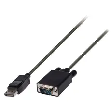Valueline VLCP37300B20 - VGA to DisplayPort m/m VGA, 2m, (D-Sub), Black