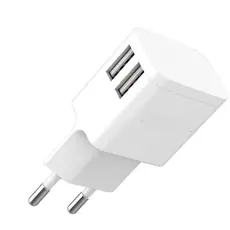 USB 2.4A Wall Charger With 2 Ports