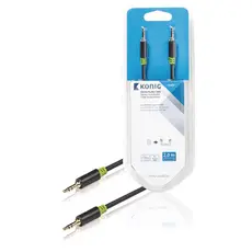 Konig KNA22000E20 - Stereo Audio Cable 3.5 mm Male to 3.5 mm Male 2m, Anthracite