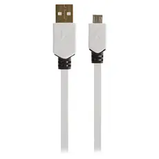 Konig KNM60410W10 - USB 2.0 Cable A Male to Micro B Male, Flat, 1m