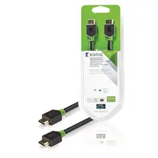 Konig KNV34000E20 - HDMI Cable, 4K, M/M, 2m