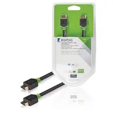 König KNV34000E30 - HDMI to HDMI Cable, 3m, Type A (Standard), Anthracite