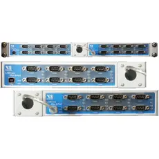 VSCOM USB-16COM PLUS - USB to 16x RS232/422/485 ports (isolated, Dsub-9 male, expandable)
