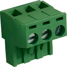 RND Connect RND 205-00178 - Female Connector Screw Terminal Screw Connection 3P, Green
