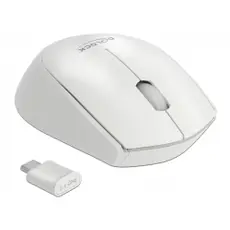 Delock 12668 - Wireless Mouse, White