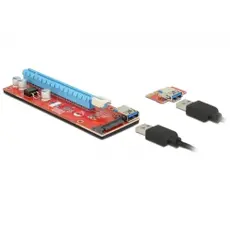 Delock 41423 - Riser Card PCI Express x1 > x16 with 60cm USB Cable