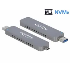 מארז חיצוני M.2 NVME משולב ל- USB 3.2 + Type-C