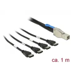 Delock 83039 - Cable, Mini SAS HD SFF-8644 > 4 x eSATA, 1m