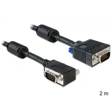 Delock D83173 - Cable SVGA, Male-Male Angled, 2m