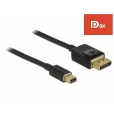 Delock D84927 - Mini DisplayPort to DisplayPort Cable, 8K, 60Hz, 1m