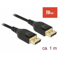 Delock D85658 - DisplayPort Сable, 8K, 60Hz, 1m, 8K