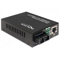 ממיר מדיה מולטי מוד 100Base-FX כניסה ל-SC כפול ל- RJ45 נקבה