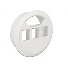Delock 86276 - Keystone Mounting, 3 Port, in-desk, 60 mm, White