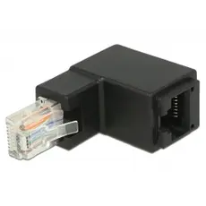 Delock CA-D86424 - Adapter RJ45 Plug Angled > RJ45 jack Cat.6 UTP