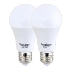 זוג נורות 15W A60 SAFETY אור חם