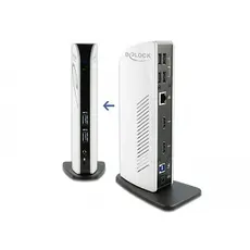 Delock D87771 - Dual USB Docking Station, HDMI Full-HD/USB 3.2/LAN/Audio