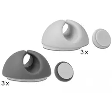 Delock 18291 - Cable Holder Set, 6 pieces