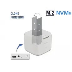Delock 63331 - M.2 Docking Station for 2 x M.2 NVMe PCIe SSD with Clone function