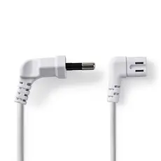 Nedis PCGP11055WT20 - Power Cable, Power Plug, Type-C, IEC, 320, 2m, White