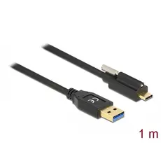 כבל USB-A 3.1 Gen 2 ל- USB-C ז/ז עם הברגה אורך 1 מטר