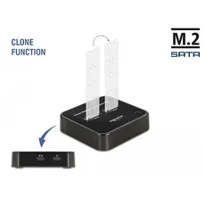 Delock D63334 - Docking Station, 2xM.2 for SATA SSD with Clone Function