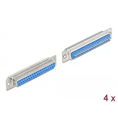 DeLOCK 66715 - Wire Connector, D-Sub 37 pin Blue, Silver