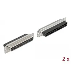 Delock 66722 - D-Sub 37 pin crimp female, metal, 2 pieces