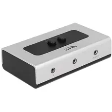 DeLOCK 87699 - Audio Switch, Black, Grey