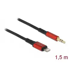 כבל Lightning MFI זכר לאודיו 3.5 מ&quot;מ זכר אורך 1.5 מטר