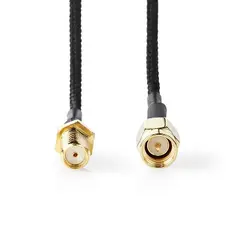 Nedis CSGP02020BK05 - Signal Cable, 0.5m, Black