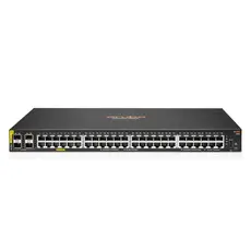 Aruba 6100 JL675A - Network Switch, 48G, Class4, 4SFP+, 370W, Managed, L3, Gigabit Ethernet (10/100/1000), Power over Ethernet (PoE), 1U, Black