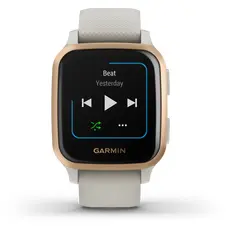 שעון ספורט חכם Venu Sq GPS Music, Light Sand/Rose Gold