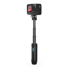 מוט סלפי משולב חצובה למצלמות GoPro, שחור
