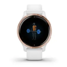 Garmin Venu 2s - Smart Sports Watch, Rose Gold/White