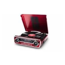 ION Audio Mustang LP - Belt-Drive Audio Turntable, Red