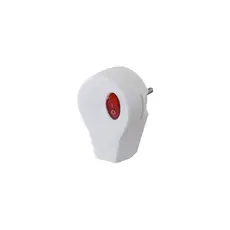 תקע כוח עם מפסק מואר 16A לבן