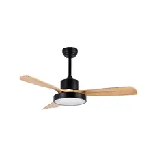 Semicom SM-3031BW48/25CT - 48" Ceiling Fan, with Remote Control, Black Wood